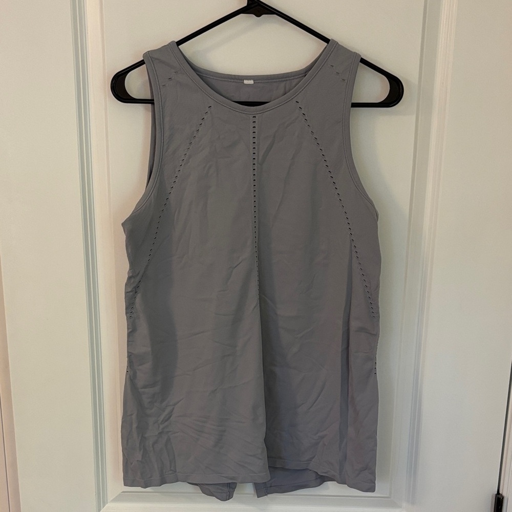 Athleta Gray Tank Top, tie back optional